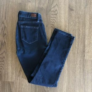 Paige dark wash straight leg jeans